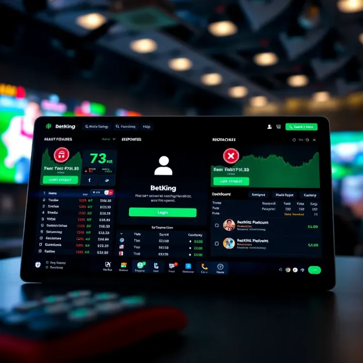 User engaging with Aviator BetKing app showcasing betting options