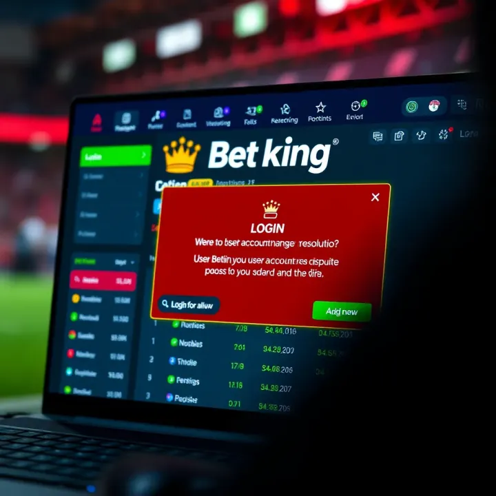Settings menu within BetKing account dashboard