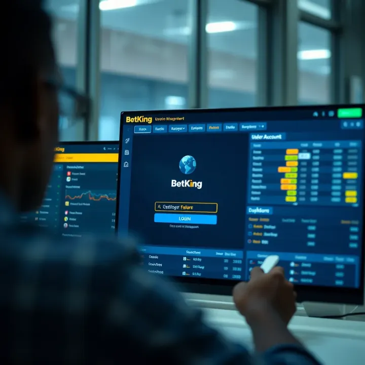 Help and support options displayed for BetKing account recovery