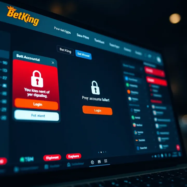 Secure login screen with password and security features for online betting account