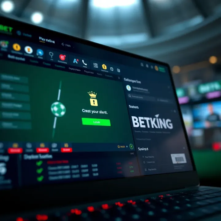 Mobile phone displaying BetKing app integration highlighting seamless user experience and customer support features