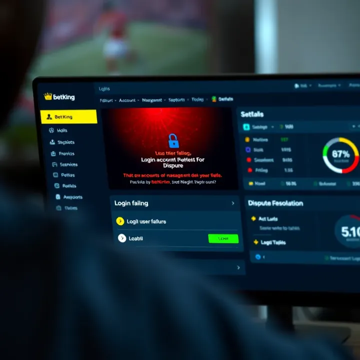 User navigating through Betking app dashboard highlighting betting options and account security features