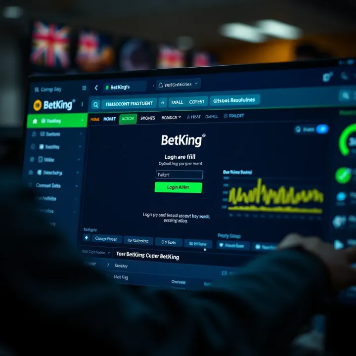 Mobile phone displaying the BetKing app homepage with Nigerian flag colors