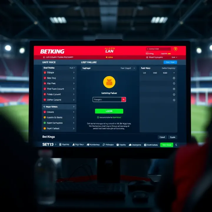 Customer engaging with BetKing betting services on a mobile device