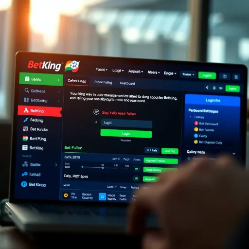 User navigating BetKing app dashboard securely on smartphone