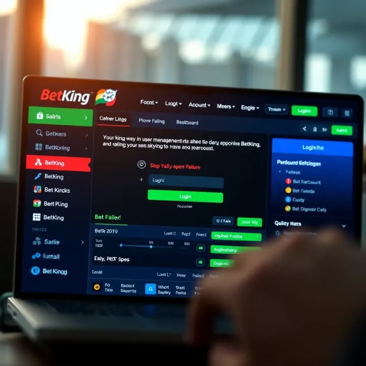 User navigating BetKing app dashboard securely on smartphone