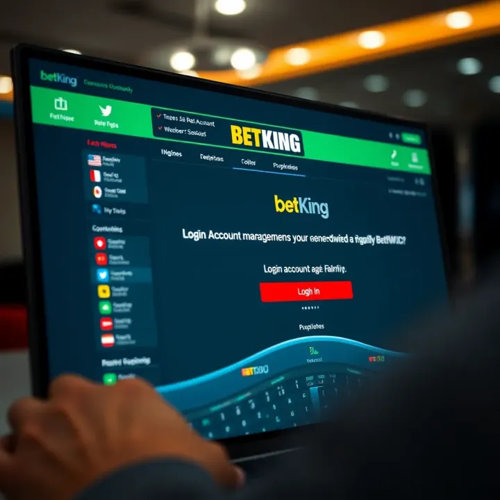 Secure login on BetKing app with a focus on password entry and account safety