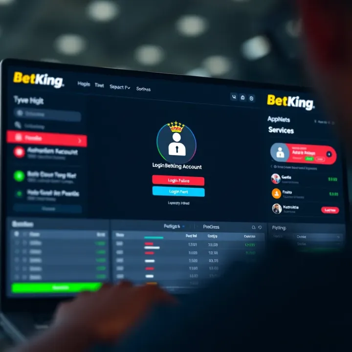 User interacting with secure login features on BetKing old mobile app