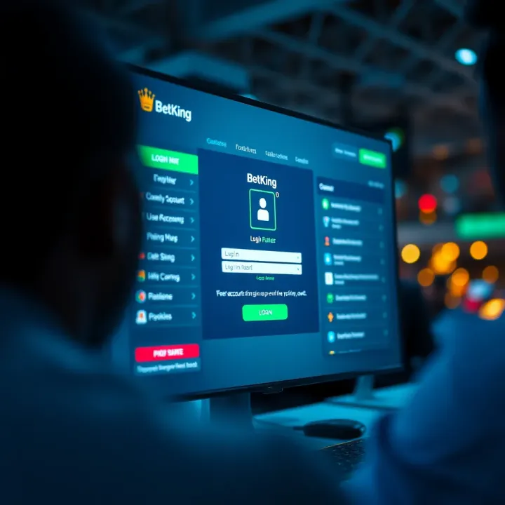 Dashboard of BetKing platform showing various sports betting options and latest odds