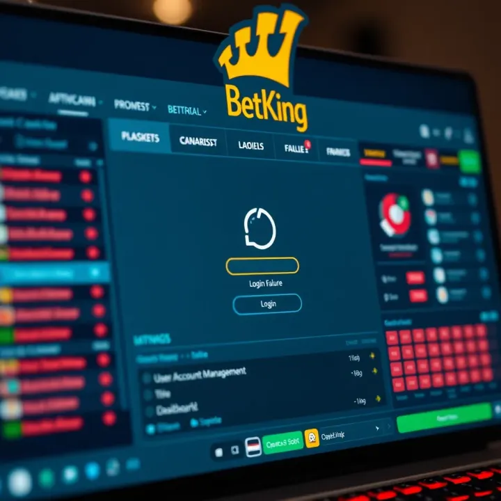 Illustration of secure login screen on BetKing Lite app with data-friendly design for Nigerian users