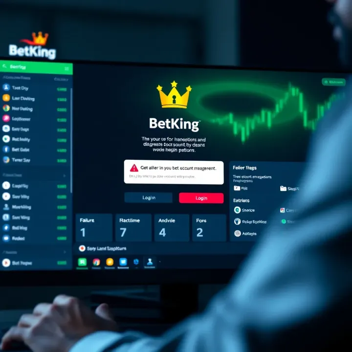 Login screen of BetKing Shop mobile app showing username and password fields