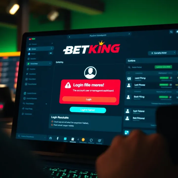 Secure login screen on Mlite BetKing mobile site showing password entry and security features