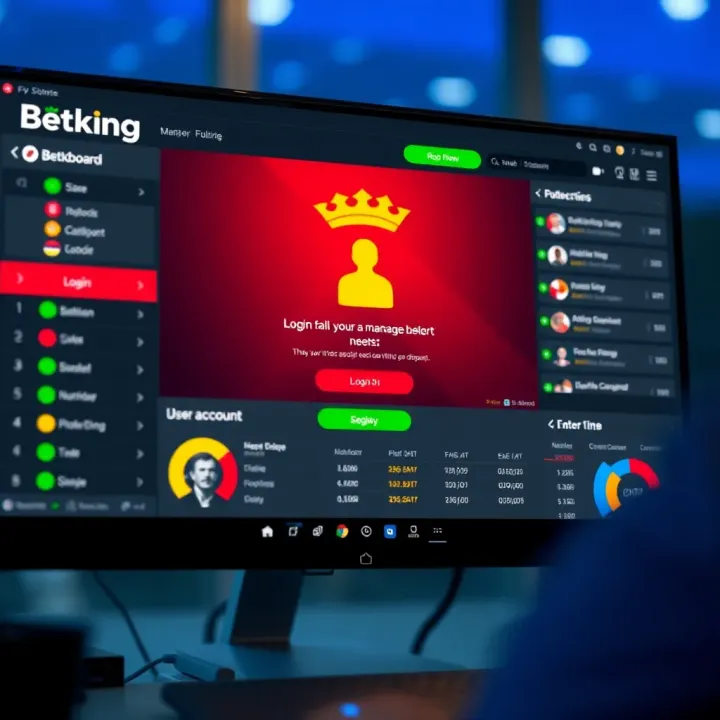 User interface of BetKing old mobile lite showing login screen with input fields