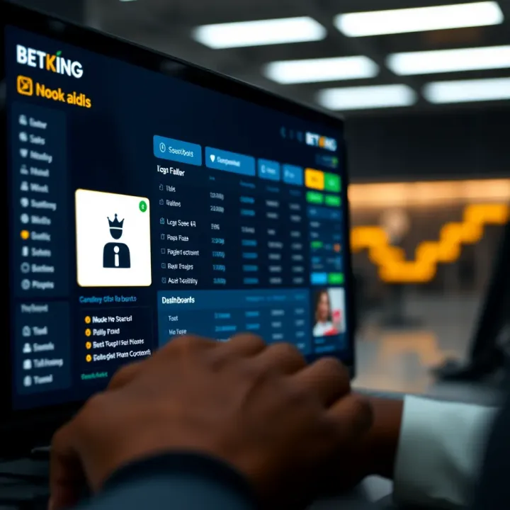 Mobile screen displaying Betking legacy login interface with username and password fields