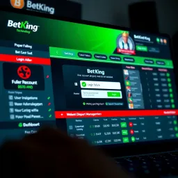 Mobile phone displaying a successful BetKing bank transfer confirmation screen