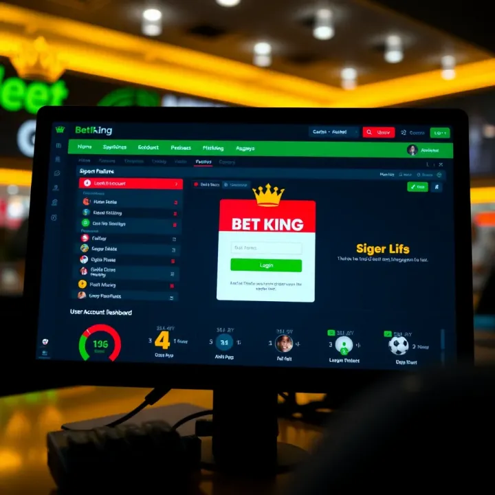 BetKing bet slip displaying selected bets with potential returns and management options