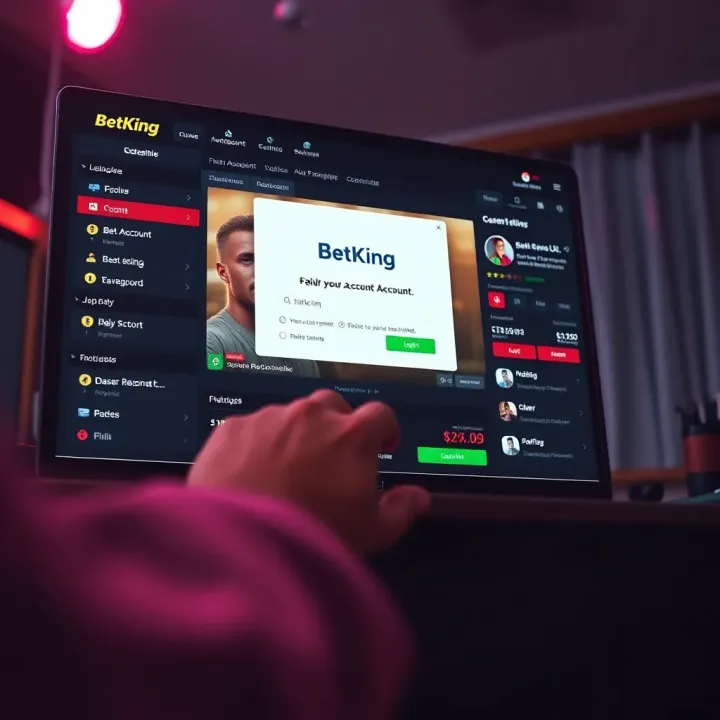 User browsing BetKing Shop platform on a mobile device to select sports betting vouchers